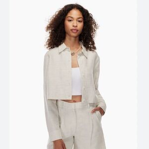 Aritzia Wilfred Proposal Linen shirt, size medium, colour natural ecru (beige)